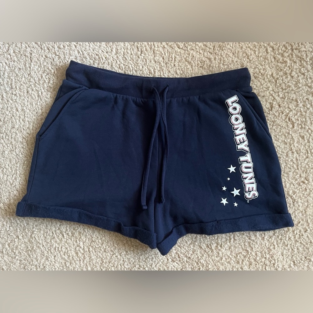 Looney Tunes Soft Lounge Shorts Navy Blue
